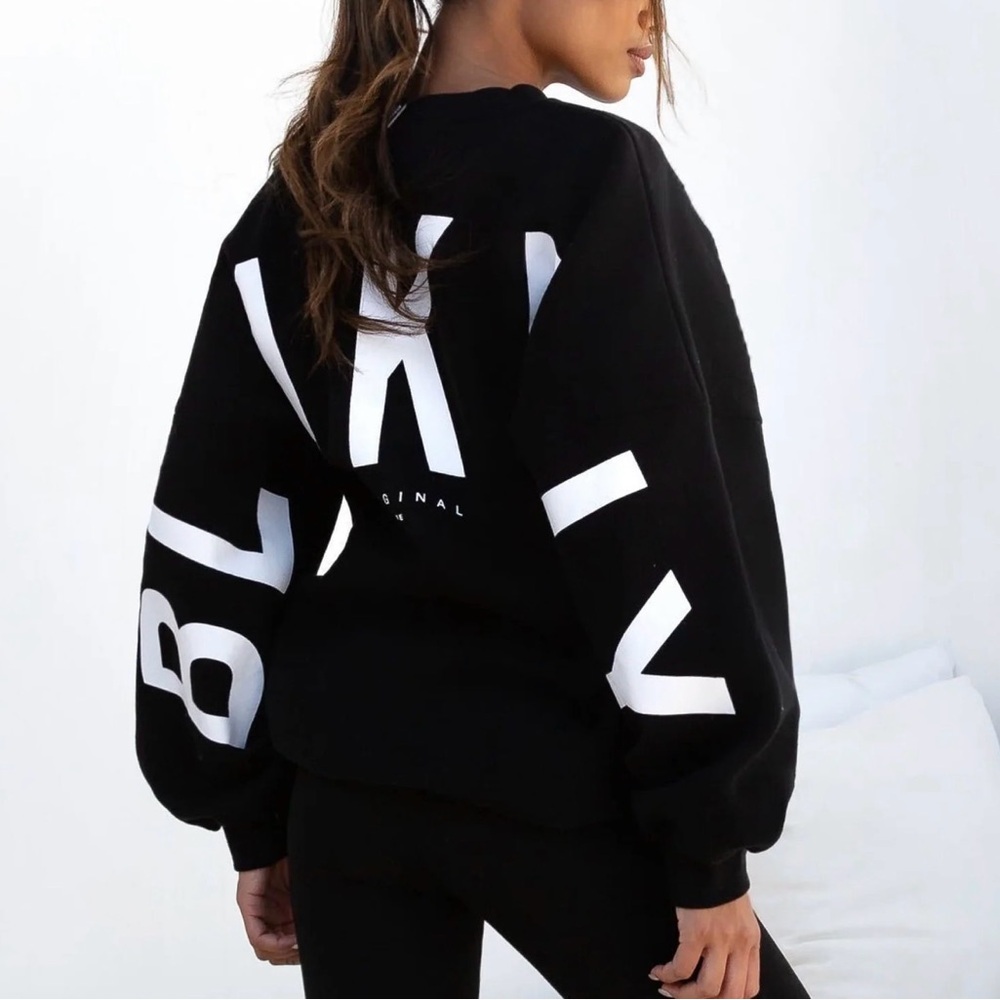 Women’s Black Crewneck Sweater - Classic Pullover - Picture 4 of 7